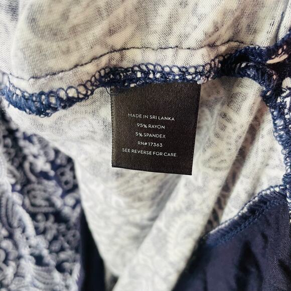 Simply Vera Vera Wang Knit V Neck scroll paisley top Size XXL - Picture 7 of 10